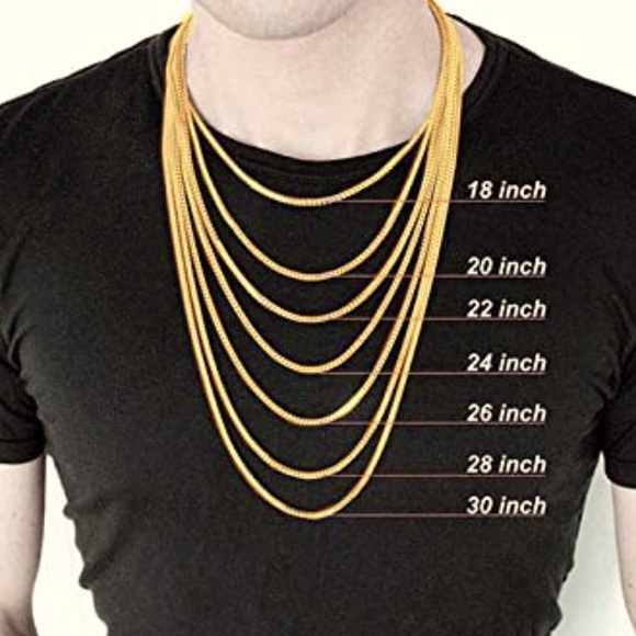 Unisex Non-tarnish Gold Figaro Chain - Picture 2 of 2